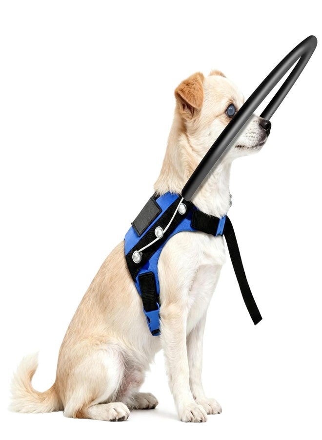 LetPetRun Blind Dog Halo Harness, Adjustable Protective Ring Collar Vest, Safe Navigation & Head Protection for Visually Impaired Pets (XXS for 13.3-17.2in) - Image 1