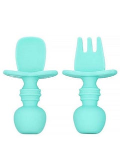 Best First Stage Baby Infant Spoons Bpa Free Soft Silicone Baby Spoons Antichoke Training Spoon For Infant 6 To 18 Months Old(2 Pack)