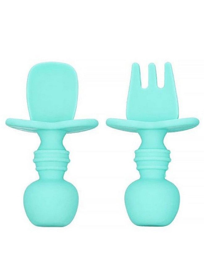 BabyGo Best First Stage Baby Infant Spoons Bpa Free Soft Silicone Baby Spoons Antichoke Training Spoon For Infant 6 To 18 Months Old(2 Pack)  - Image 2