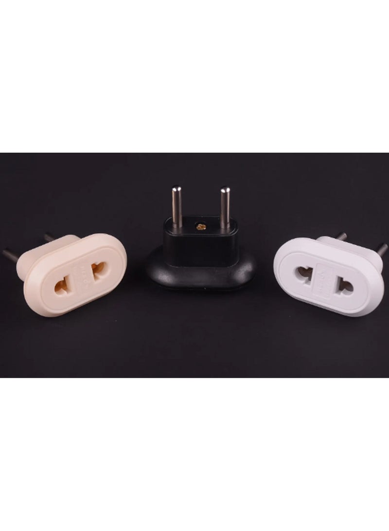 1 black dual to dual plug adapter  - Image 2