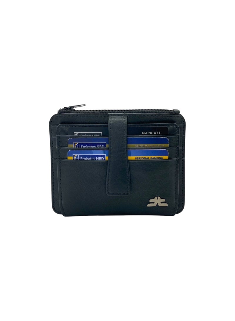 LAVERI LEATHER RFID Compact Cards & Cash Wallet # 4029N - Image 1