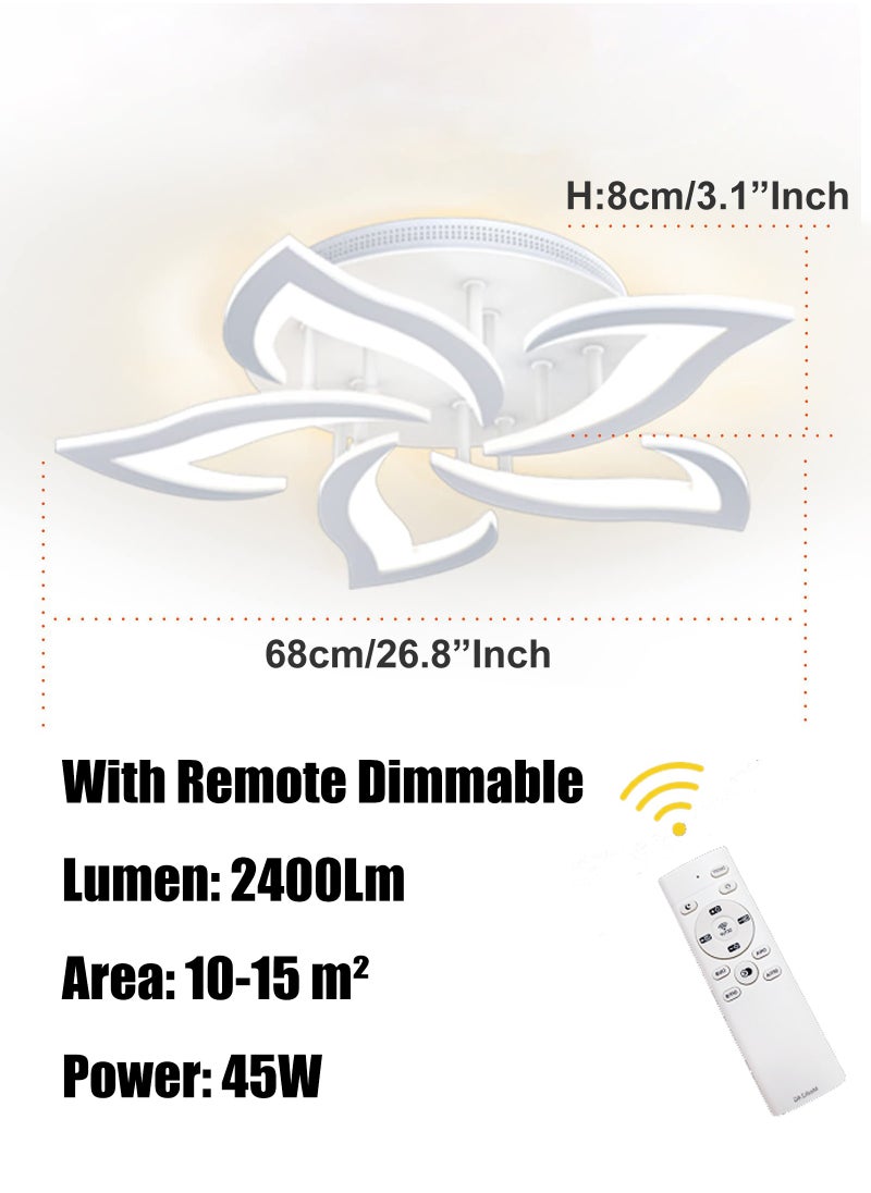 Goeco - 5 Lights Dimmable LED Ceiling Light - Image 1