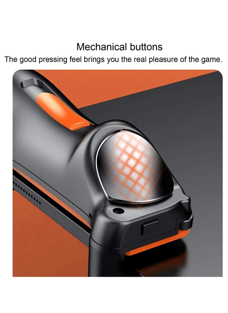Generic PUBG Controller for ipad, Six Way Shooting, Maximum Electric 24 Consecutive Strikes, 6/12/18/24 Taps, iPad/Tablet, Gaming Pad, High Sensitivity, High Precision, Shooting Buttons (Orange)  - Image 5