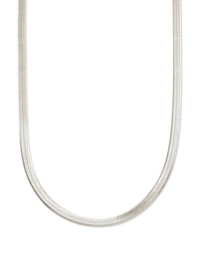 Kendra Scott Herringbone Chain Necklace, One Size, Sterling Silver Precious Metal - Image 2