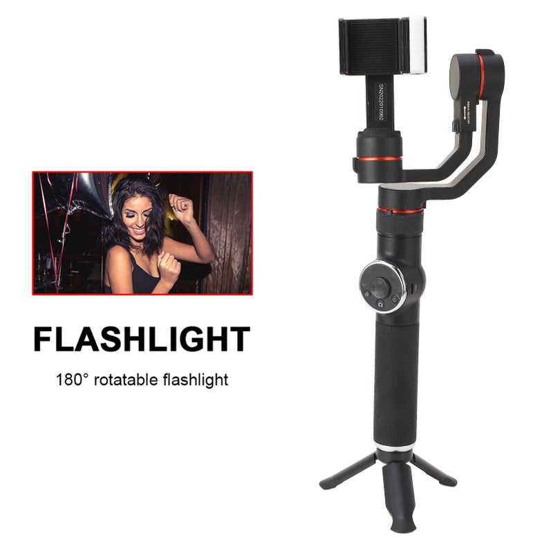 Lightweight Handheld Gimbal with Flash Stabilizer Holder for Smartphones Action Cameras - Image 1