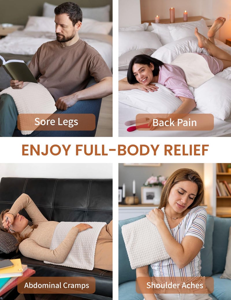 Kdti Heating Pad with Removable Cover for Back, Neck, Abdomen, Knees, and Legs to Relieve Muscle Soreness, Machine Washable, Moist Heat or Dry Heat with auto-shutoff, Ideal Birthday Gift. - Image 5