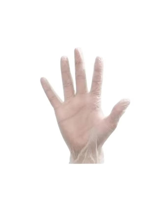 MM 70 clear, powder-free vinyl plastic gloves - Image 1