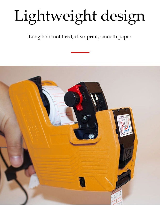 DUNISO MX5500 price marking machine, pricing machine, single row coding machine, handheld adjustable manual 8-digit price tag for use in stores - Image 3