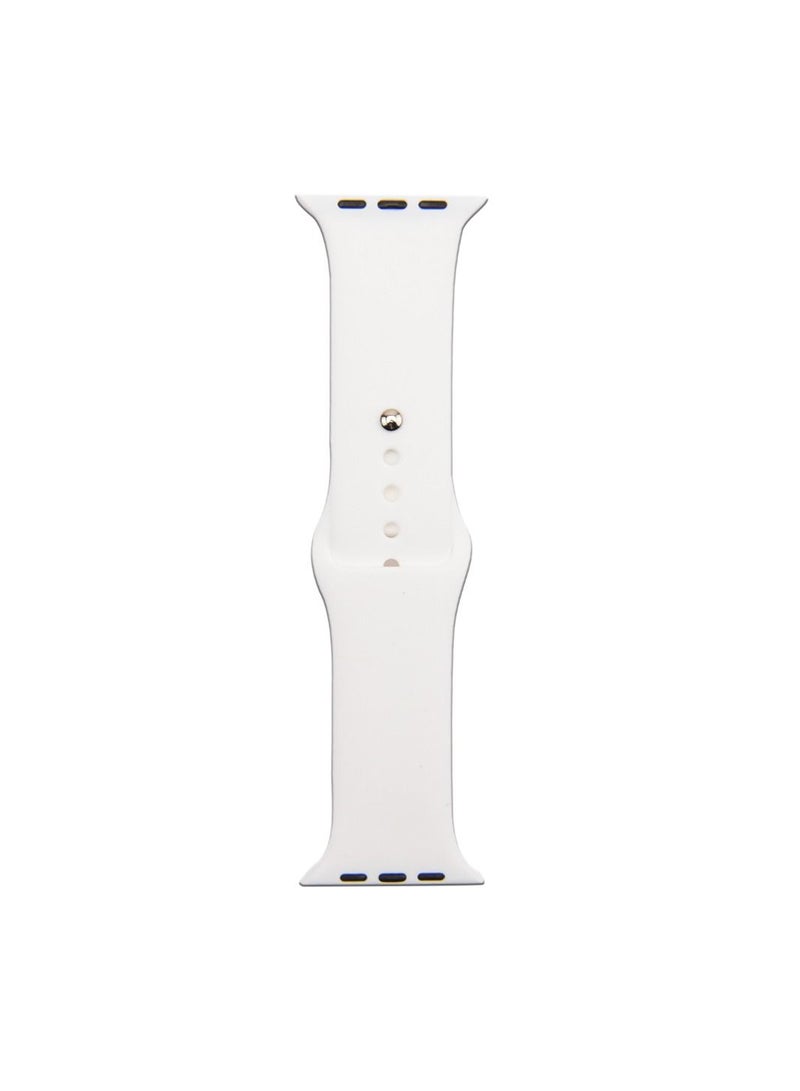 Apple Watch Band 41mm Soft Silicone Sport Band Replacement Wrist Strap Compatible for iWatch Apple Watch Series 7 (41mm) - Image 1