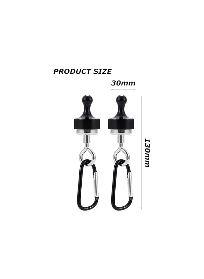 promass Outdoor Strong Magnetic Heavy Hook,Heavy Duty Neodymium Magnet Hook,Heavy Magnetic Tent Magnetic Hook,Iron Door Iron Sheet Magnetic,Hook with Hook Magnet(2 PCS) - Image 2