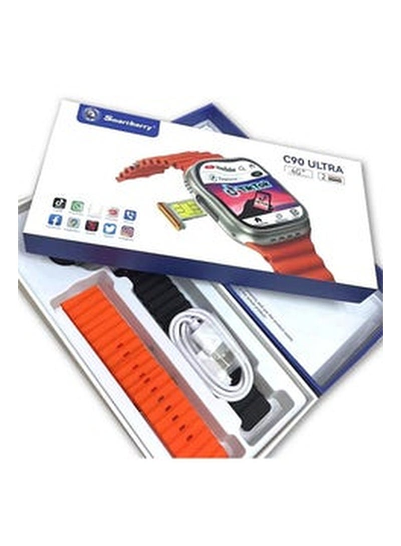 سمارت بيري ساعة ذكية Smart Berry C90 ULTRA مع شريحة اتصال 4G - Image 5