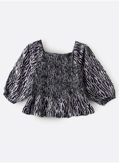 Aop woven top