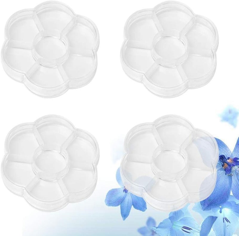 كلاراكو صندوق مجوهرات نسائي من كلاركو، 4 قطع، 8 شبكات، علبة مجوهرات دائرية الشكل، منظم بلاستيكي شفاف، صندوق تخزين مجوهرات، حاوية للأقراط والخواتم والحبوب، صندوق مجوهرات للبنات - Image 5