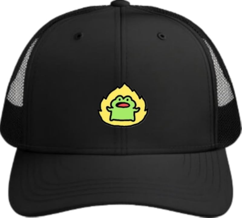 Frog Plain unisex baseball cap Black 28