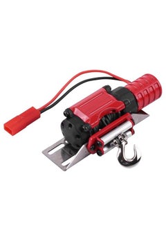 Dilwe Simulation Climbing Car Winch Remote Control Model Accessory Metal Winch For 1/10 Scale Rc Crawler Car(Red)  - Image 5