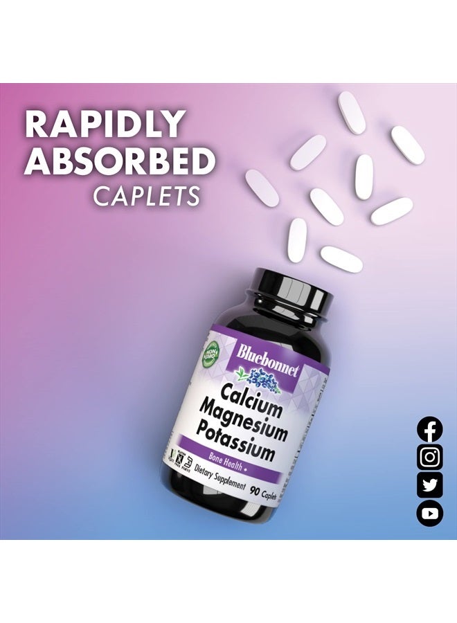 Bluebonnet كبسولات بلو بونيت كالسيوم ماغنيسيوم مع بوتاسيوم، 90 حبة - Image 4