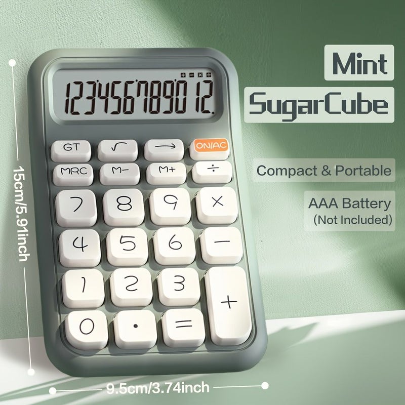 Vanilla Sugar Cube Aesthetic Mini Calculator Portable For Office School Gift - Image 4