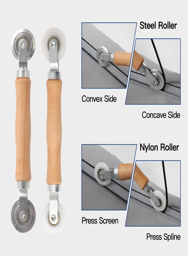 Yolovit Window Screen Door Repair Kit Include Window Screens Mesh 48"x118" with All Tools in Window Screen Replacement, - Image 5