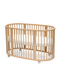 STOKKE Sleepi Baby Crib/Bed Baby Bed For 0 - 36 Months Adjustable, Stylish And Flexible Optional Extension Kit For Children Up To 10 Years Old Natural  - Image 1