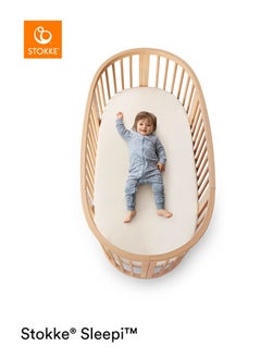 STOKKE Sleepi Baby Crib/Bed Baby Bed For 0 - 36 Months Adjustable, Stylish And Flexible Optional Extension Kit For Children Up To 10 Years Old Natural  - Image 3