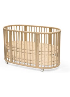STOKKE Sleepi Baby Crib/Bed Baby Bed For 0 - 36 Months Adjustable, Stylish And Flexible Optional Extension Kit For Children Up To 10 Years Old Natural  - Image 4