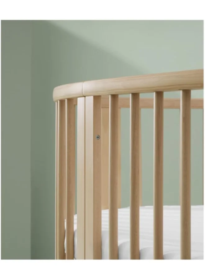 STOKKE Sleepi Baby Crib/Bed Baby Bed For 0 - 36 Months Adjustable, Stylish And Flexible Optional Extension Kit For Children Up To 10 Years Old Natural
