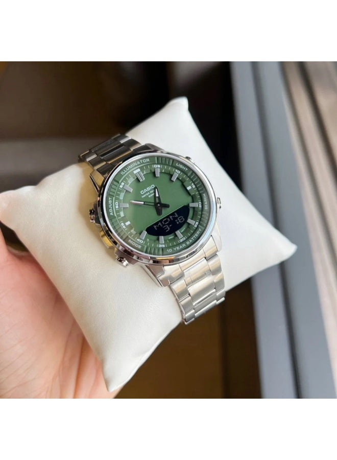 كاسيو ساعة كاسيو AMW-880D-3AVDF للرجال، باللون الأخضر - Image 2