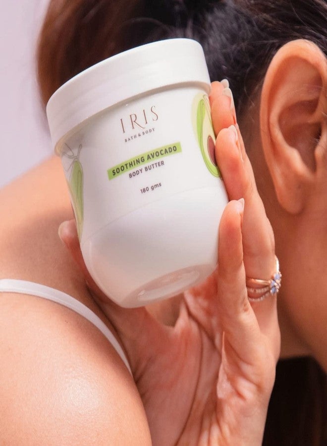 Iris Cosmetics Iris Soothing Avocado Body Butter - Calm and Hydrate | Replenish Dry and Irritated Skin | 180g - Image 1