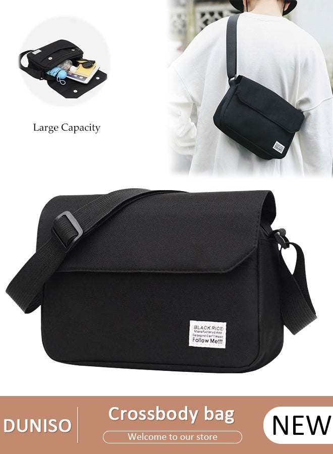 DUNISO Waterproof Sling Bag Crossbody Bag for Men and Women Sling Backpack Multipurpose Crossbody Chest Bag with Adjustable Strap for Travel Office Hiking Walking Biking Cycling - Image 1