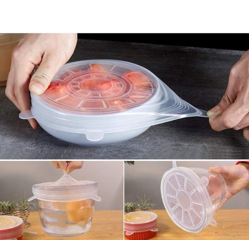 Top Select Silicone Lid Set,Silicon lids for containers,Silicon Stretchable lids,Silicone lids and Cover. - Image 4