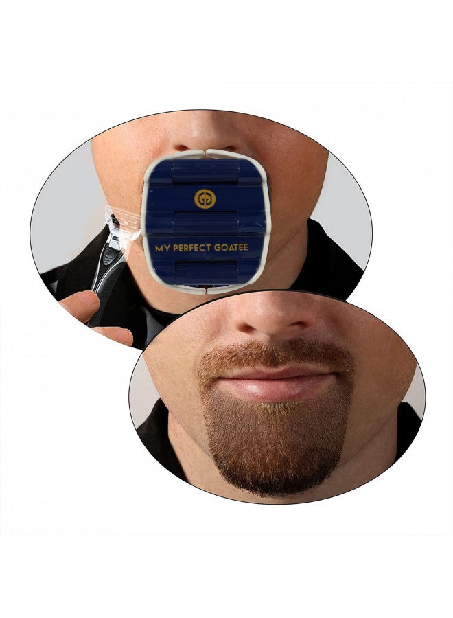 My Perfect Goatee® Shaving Template - Create a Perfectly Shaped Goatee Every Time - Adjustable Reduces Shaving Time - Shape Goatee and Circle Bead (Version 1.1)