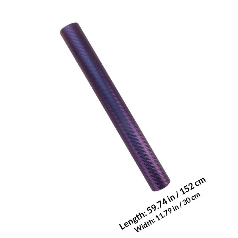1 Roll Carbon Fiber Vinyl Wrap Car Body Film Vinyl Carbon Colored Carbon Fiber Sheet Color Changing Film - Image 2
