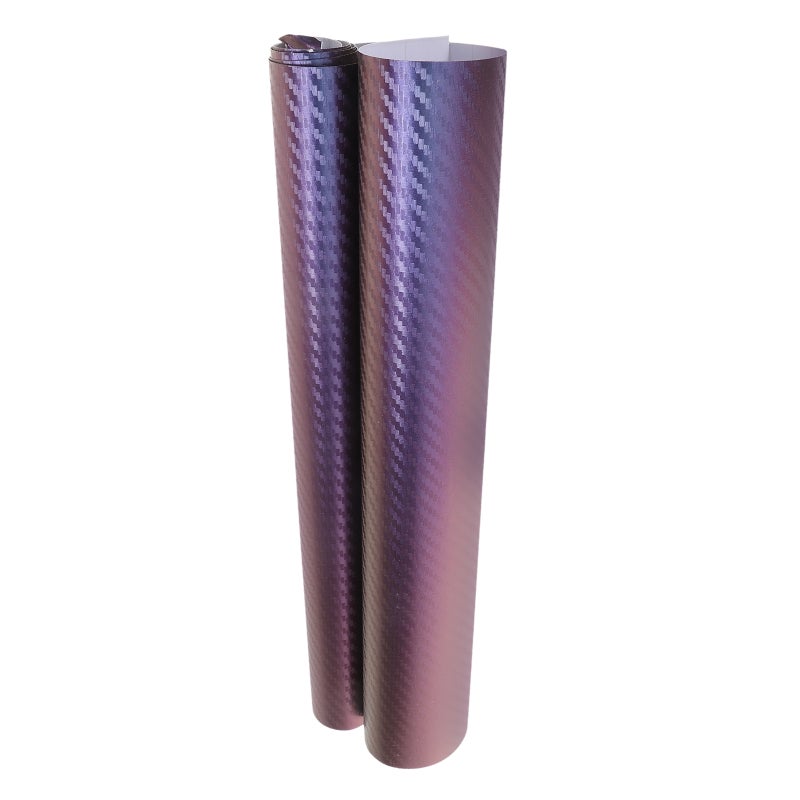 1 Roll Carbon Fiber Vinyl Wrap Car Body Film Vinyl Carbon Colored Carbon Fiber Sheet Color Changing Film - Image 1