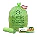Simply Bio أكياس قمامة قابلة للتحلل Simply Bio سعة 5055 جالون بطانة مسطحة ثقيلة الوزن بسماكة إضافية 157 مل 2082 لتر 12 كيس للاستخدام في الحدائق والمطاعم معتمدة من ASTM D6400 و BPI الأمريكية - Image 1