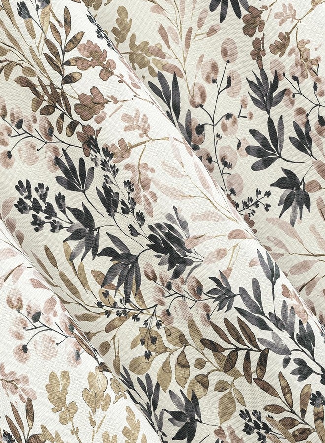 No. 918 Amelie Botanical Print Energy Saving Grommet Curtain Panel, 48" x 84", Blush - Image 2