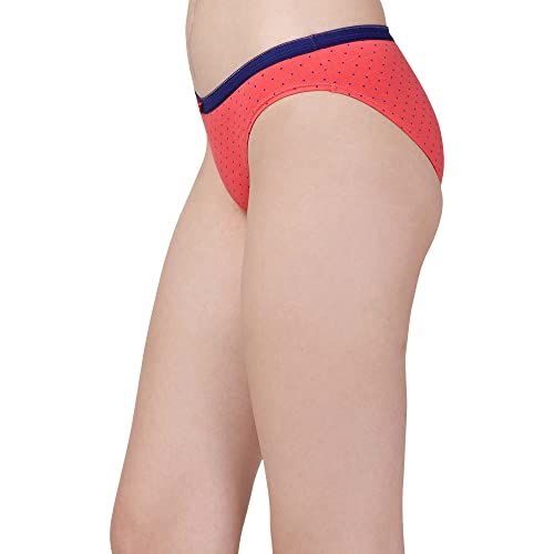 SOIE Women Mid Rise Medium Coverage Solid and Printed Cotton Stretch Brief Panty Combo Pack of 6 Multicolor (6BF-20 Pack 8 M) - Image 3