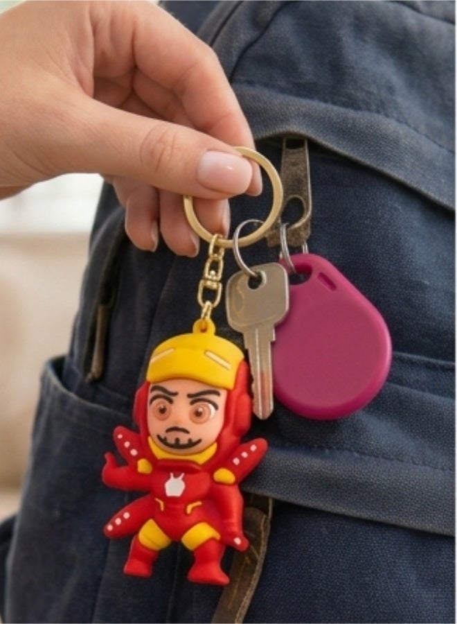 مارفل ميدالية مفاتيح "آيرون مان" (Iron Man) من مارفل بتصميم ثلاثي الأبعاد، ميدالية شخصية للأطفال، إكسسوار للحقائب، تعليقة لحقيبة الظهر، هدية ولعبة قابلة للاقتناء، تصاميم متنوعة. - Image 3
