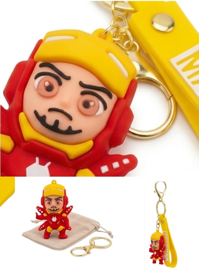 مارفل ميدالية مفاتيح "آيرون مان" (Iron Man) من مارفل بتصميم ثلاثي الأبعاد، ميدالية شخصية للأطفال، إكسسوار للحقائب، تعليقة لحقيبة الظهر، هدية ولعبة قابلة للاقتناء، تصاميم متنوعة. - Image 2