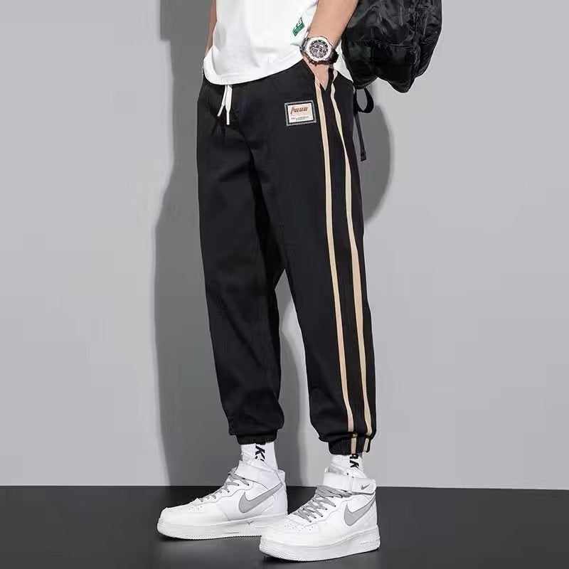 Fuiv Ice Silk Men'S Jeans Thin Work Pants Sports Casual Pants Large Size Long Hong Kong Style - Image 1