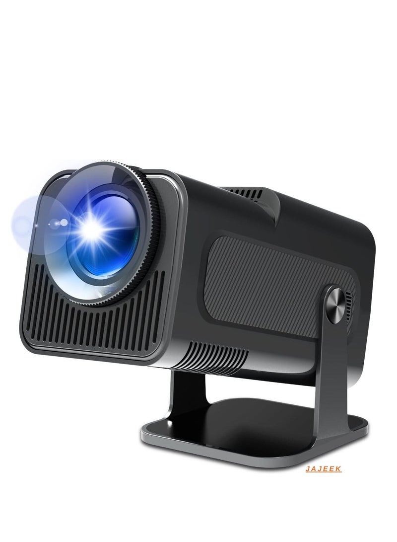 JAJEEK Mini Portable Auto Keystone Projector – 4K FHD 1080P, 10000 Lumens, WiFi 6, BT 5.0, 180° Rotation, Built-in Android 11.0, Compact Smart Projector for Home & Office  - Image 1