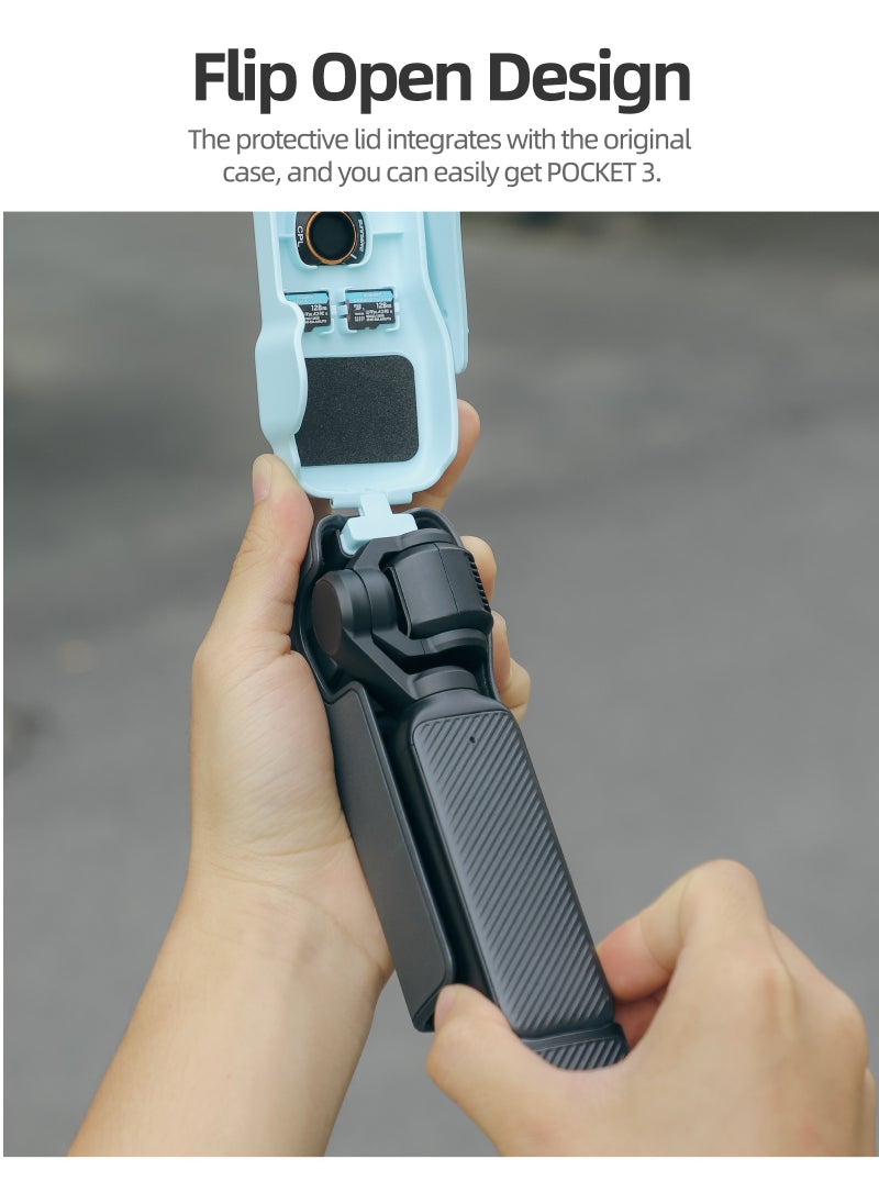 SUNNY LIFE Colorful Protective Lid for DJI OSMO Pocket 3,Silicone Protective Case Cover, Tempered Glass Screen Protector, Lens Protector  - Image 5