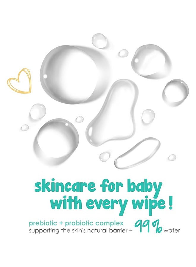 PureBorn Pure Moisture Water wipes with Prebiotic And Probiotic Complex - Image 3