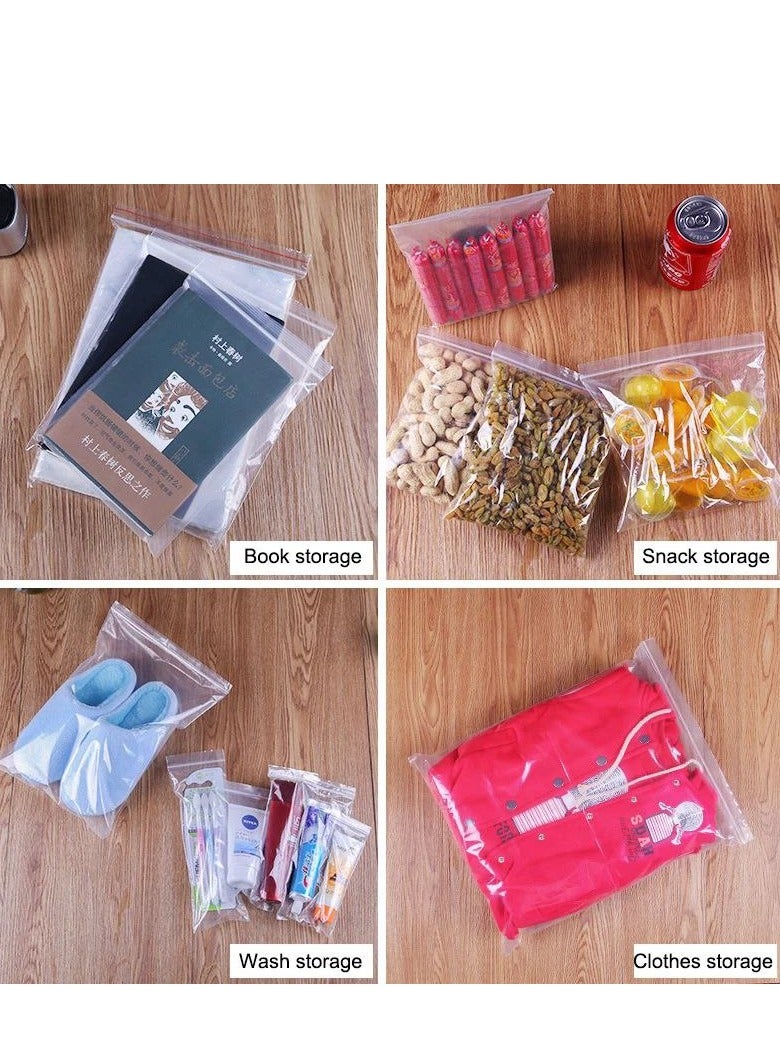 Generic Transparent Storage Bags with Zip-Lock – The Perfect Solution for Food and Household Storage D 