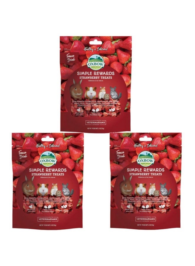 أوكسبو مكافآت أوكسبو البسيطة للأرانب وخنازير غينيا والشنشيلة والفراولة 0.5 أونصة عبوة من 3 قطع - Image 2