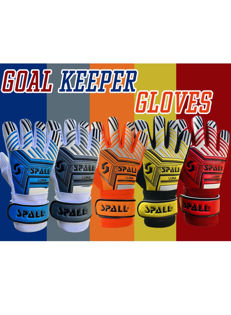 Spall Soccer Goalkeeper Gloves for Adults, Goalkeeper Gloves Extra Strong Grip and Non-Slip Unisex for Indoor and Outdoor Training and Match - Image 2