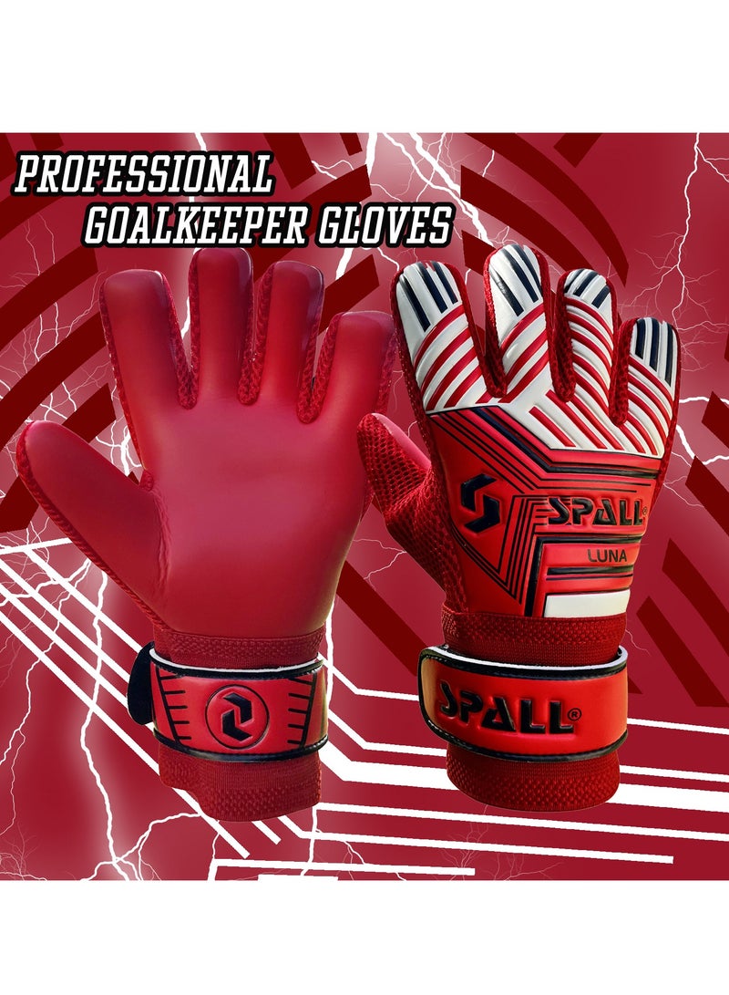 Spall Soccer Goalkeeper Gloves for Adults, Goalkeeper Gloves Extra Strong Grip and Non-Slip Unisex for Indoor and Outdoor Training and Match - Image 4