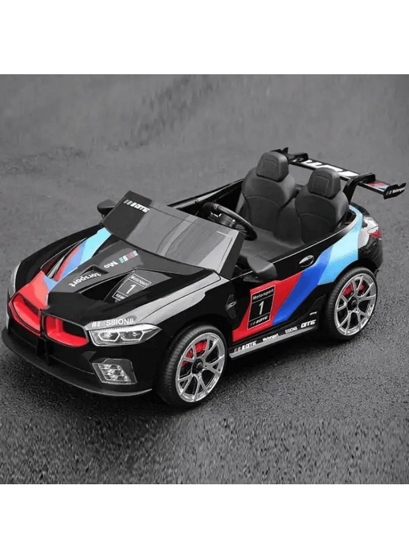 BMW سيارة بي إم دبليو M8 GTE الكهربائية 24 فولت 2 متر سوداء - Image 4