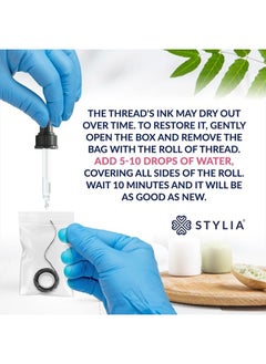 Stylia Microblading Supplies Pre-Inked Eyebrow Mapping String – 15 Meters - Ultra-Thin, Mess-Free Thread, Create a Crisp, Spot-on Brow Map Every Time – Hypoallergenic, Cosmetic Grade For Permanent Makeup  - Image 5