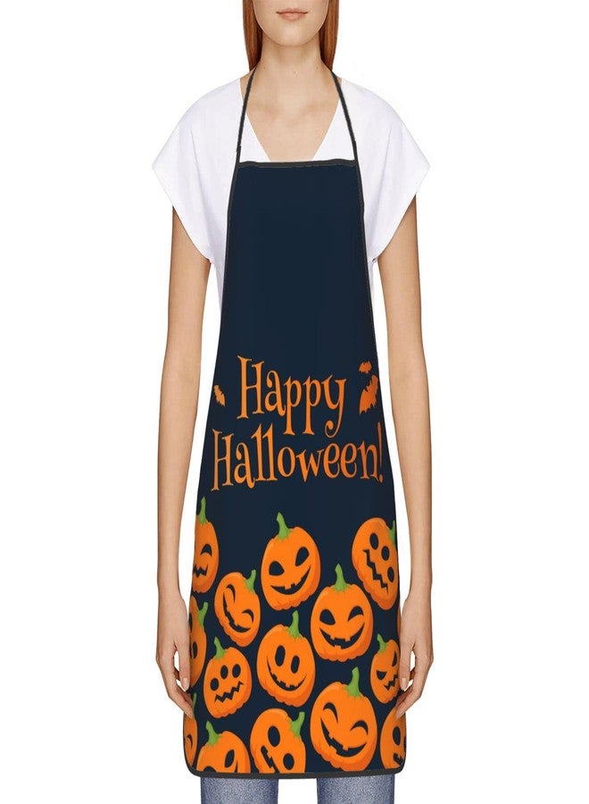 Jpayxese Halloween Aprons for Women, Pumpkin Halloween Decorations for Men, Grilling Cooking Chef Kitchen Fall Apron Gifts for Mom Wife Dad Husband Girls - Image 3