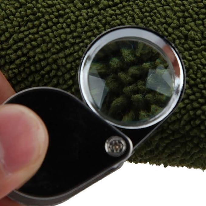 HOUSE HATCH Triplet 30X 21mm Jewelry loupe Portable Folding Magnifier, Pocket Handheld Tools Handheld Magnifying Glass for Jewelers, Coin and Stamp Collectors - Image 5